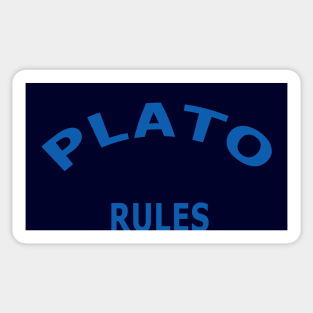 Plato Rules Sticker